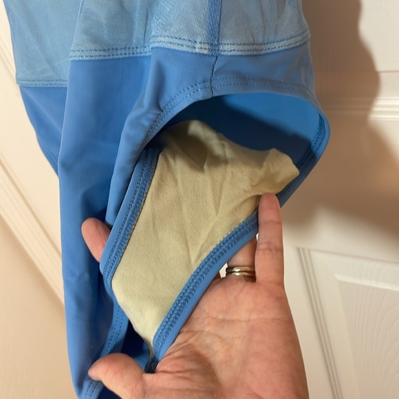 Anne Cole 90s Light Blue Swimsuit, made in USA, Size 10 - Picture 7 of 9